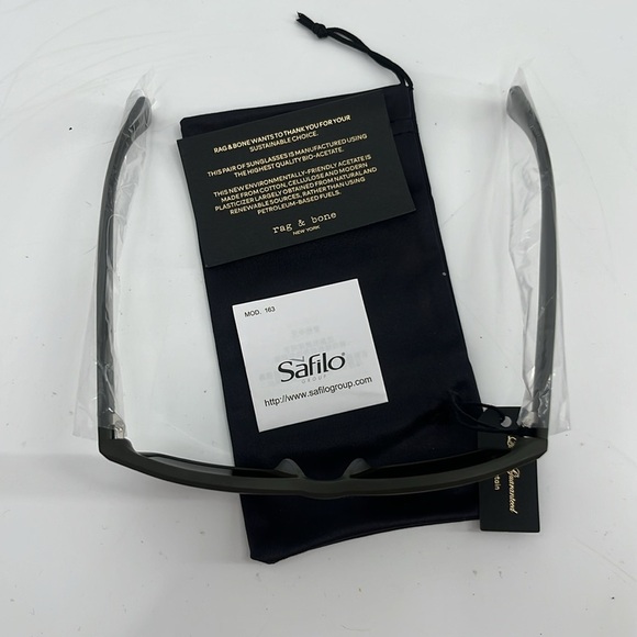 Rag & Bone Aron Sunglasses Matte Green NWT - Picture 6 of 10